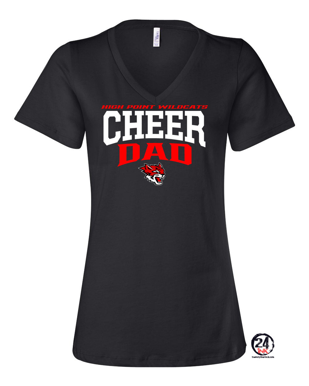 Wildcats Cheer Design 6 V-neck T-Shirt