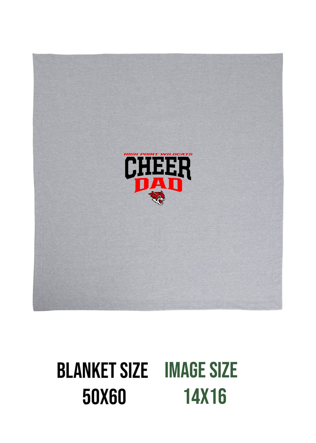 Wildcats Cheer Design 6 Blanket