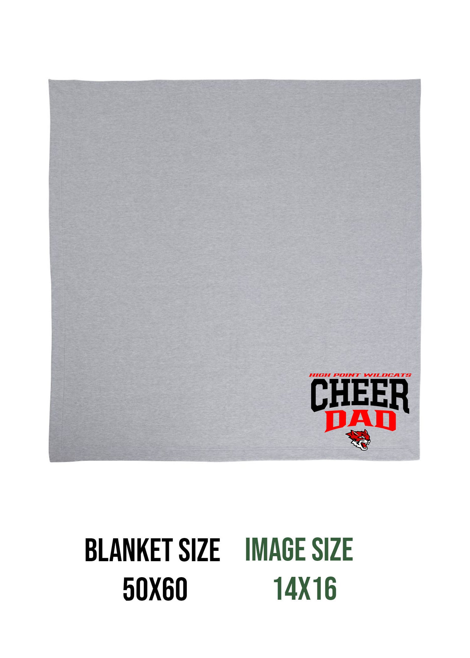 Wildcats Cheer Design 6 Blanket