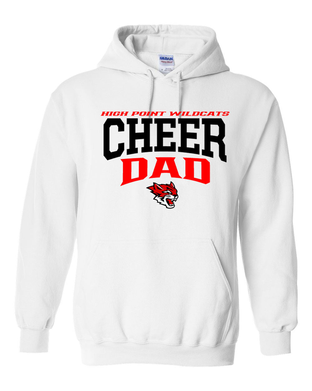 Wildcats cheer Design 6 Hooded Sweatshirt