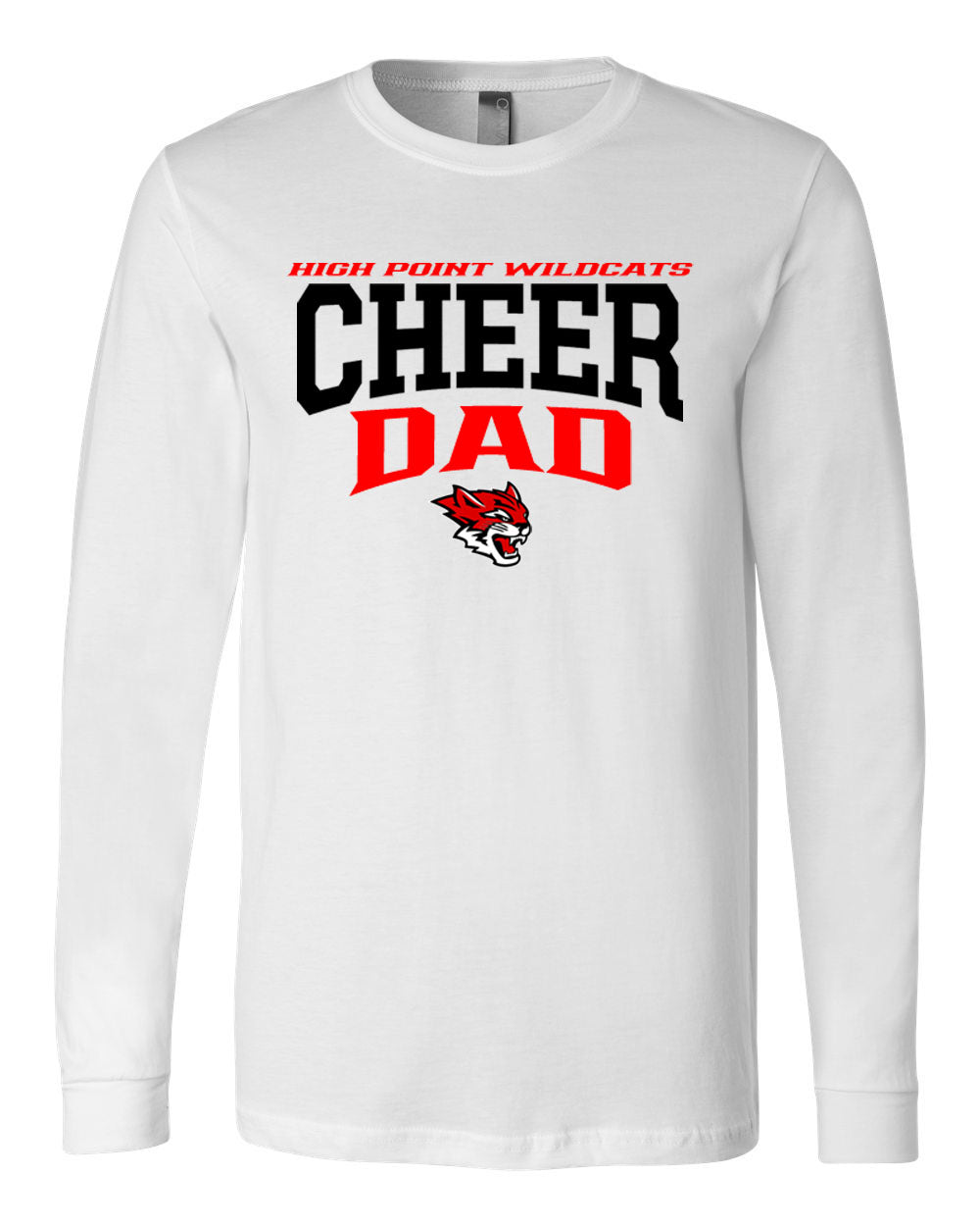 Wildcats Cheer Design 6 Long Sleeve Shirt