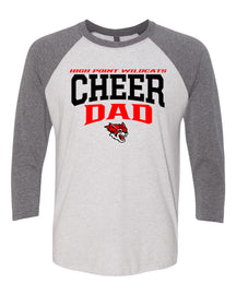 Wildcats Cheer design 6 raglan shirt