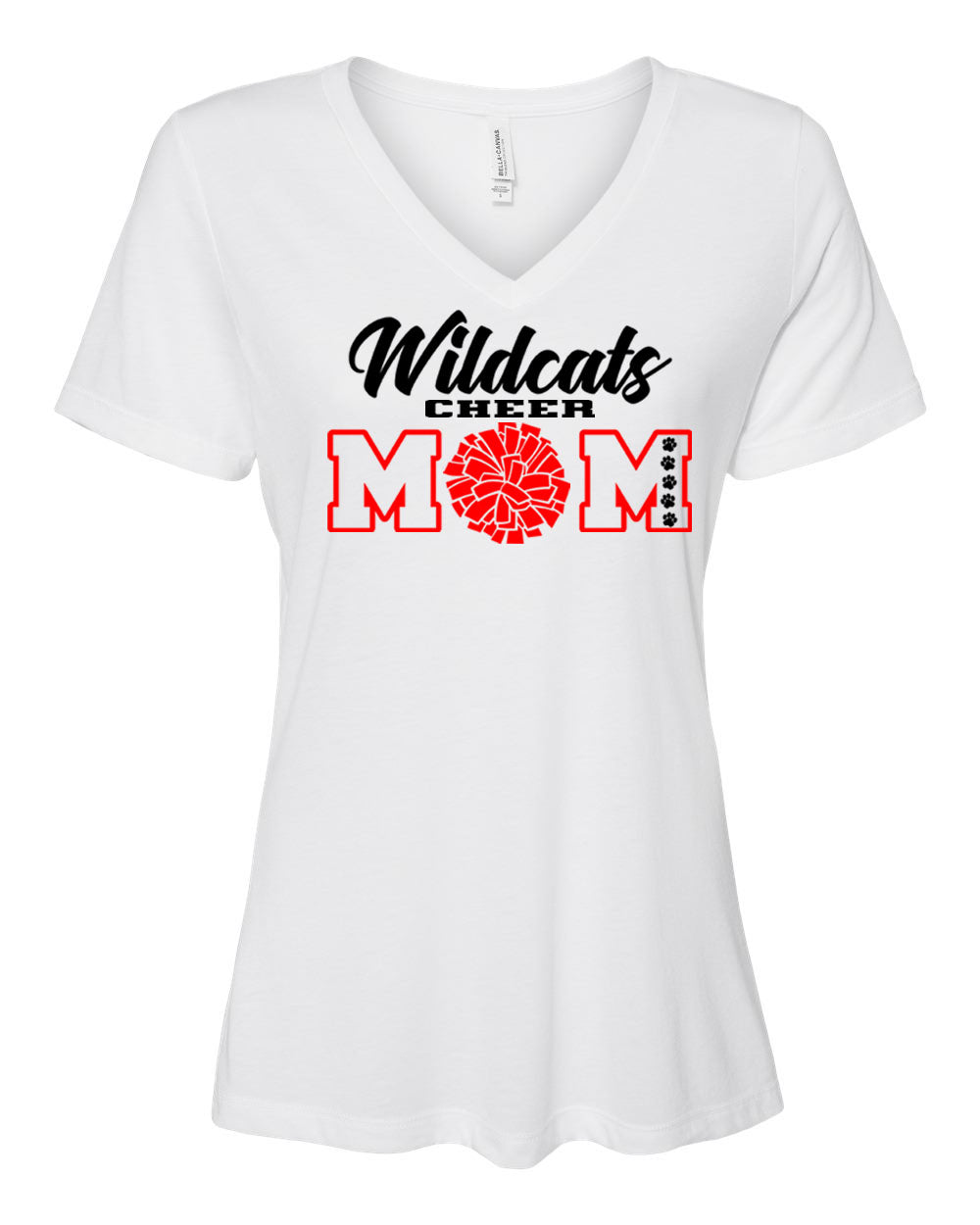 Wildcats Cheer Design 7 V-neck T-Shirt