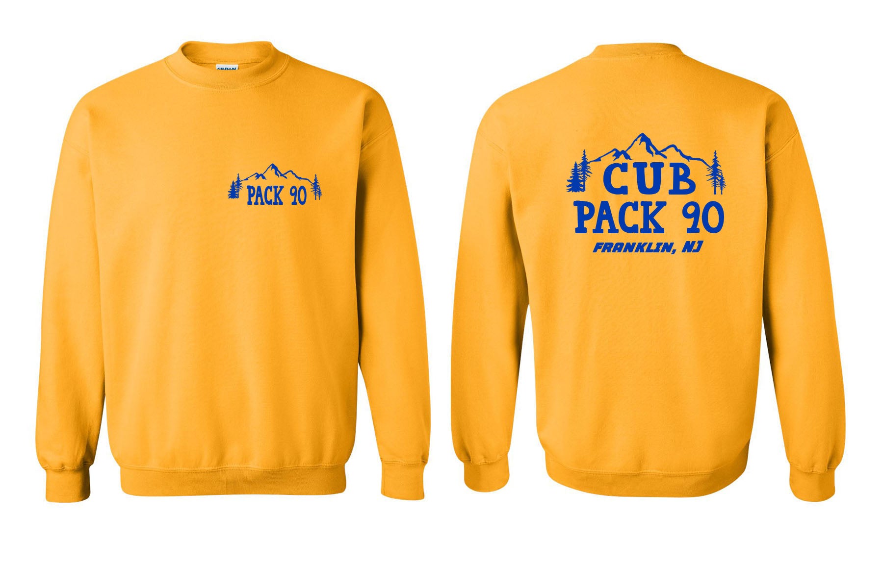 Cub Scout Pack 90 non hooded sweatshirt Design 1