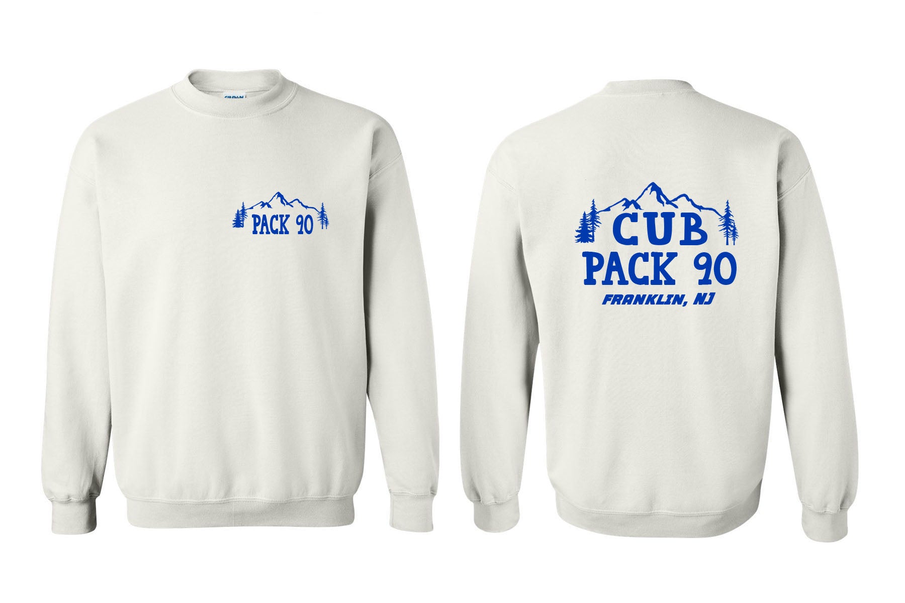 Cub Scout Pack 90 non hooded sweatshirt Design 1