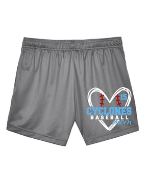 Sparta Cyclones Ladies Performance Shorts Design 5