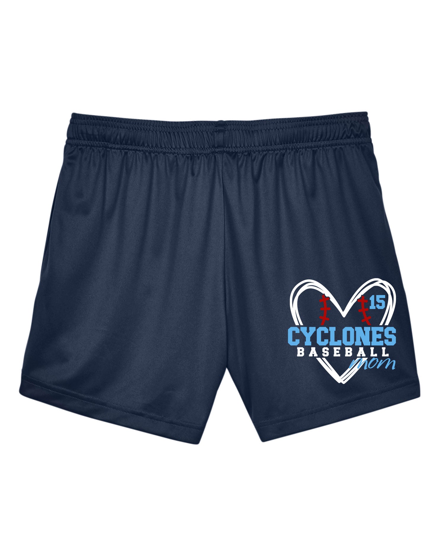 Sparta Cyclones Ladies Performance Shorts Design 5