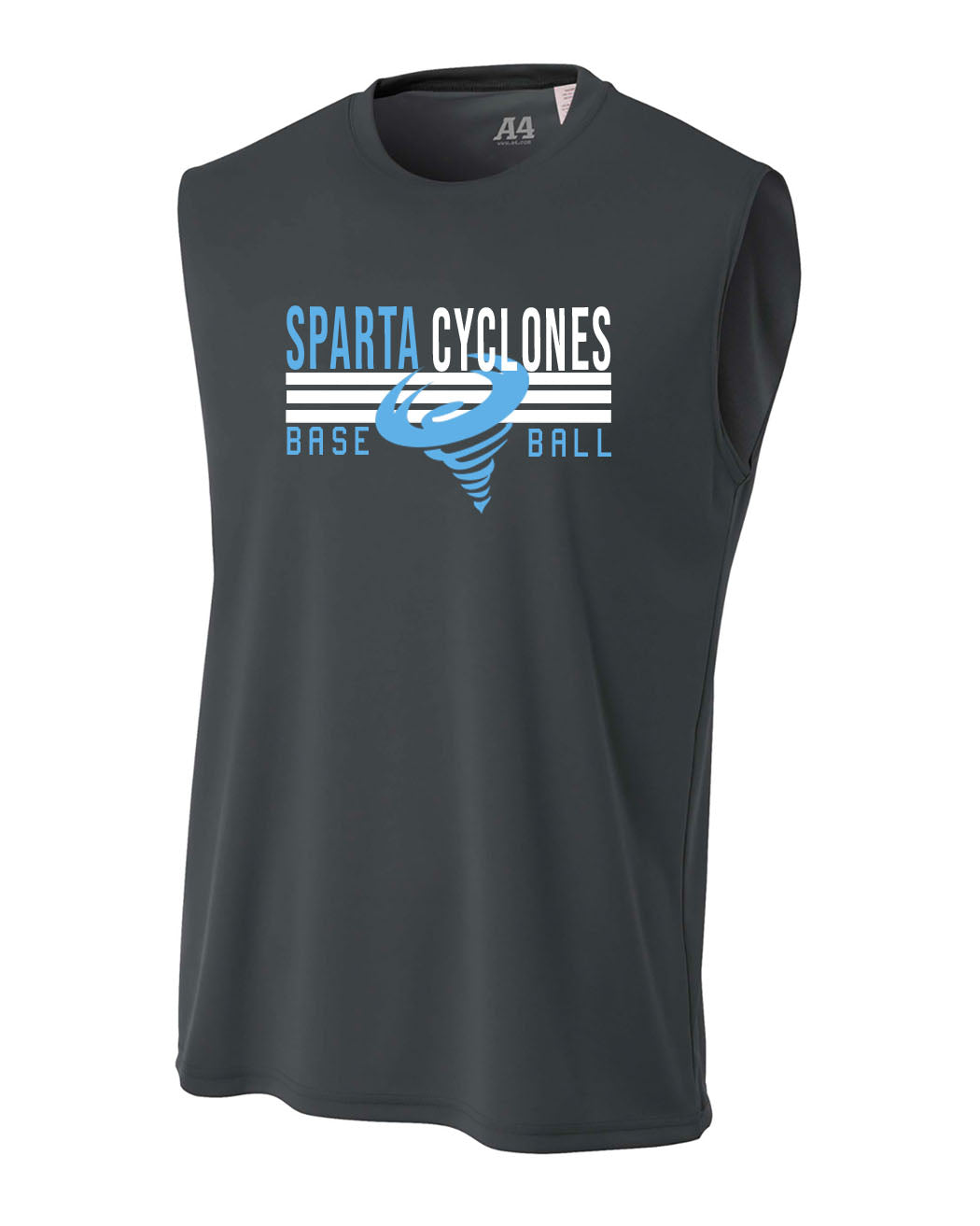 Sparta Cyclones Men's Performance Tank Top Design 4