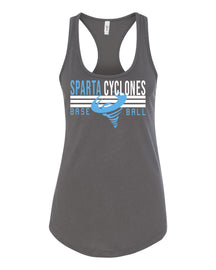 Sparta Cyclones Racerback Tank Top Design 4