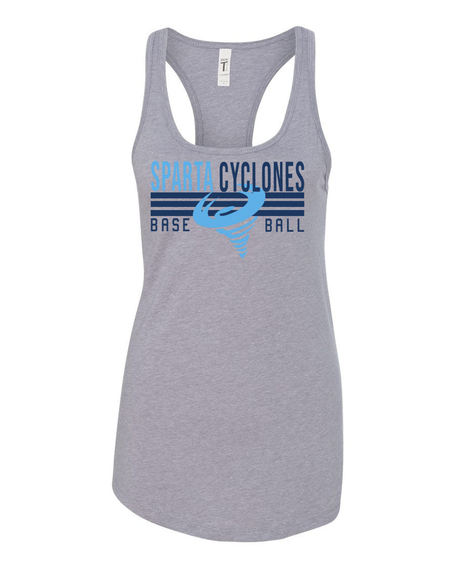 Sparta Cyclones Racerback Tank Top Design 4