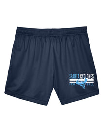 Sparta Cyclones Ladies Performance Shorts Design 4