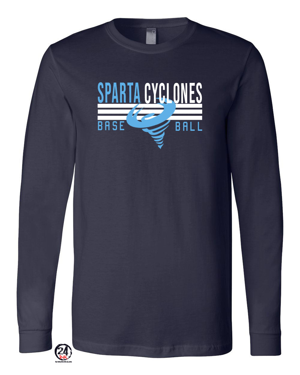 Sparta Cyclones Long Sleeve Shirt Design 4