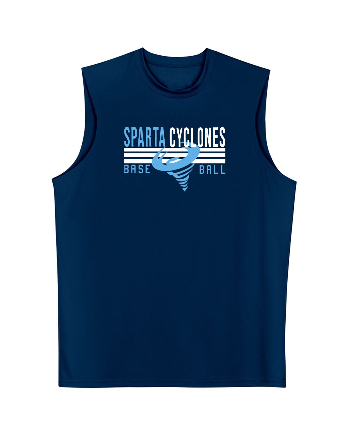 Sparta Cyclones Men's Performance Tank Top Design 4