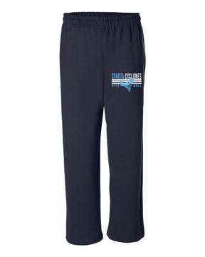 Sparta Cyclones Open Bottom Sweatpants Design 4