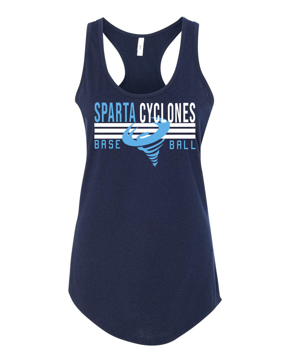 Sparta Cyclones Racerback Tank Top Design 4