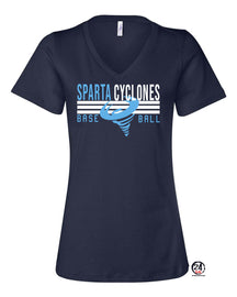 Sparta Cyclones V-neck T-shirt Design 4