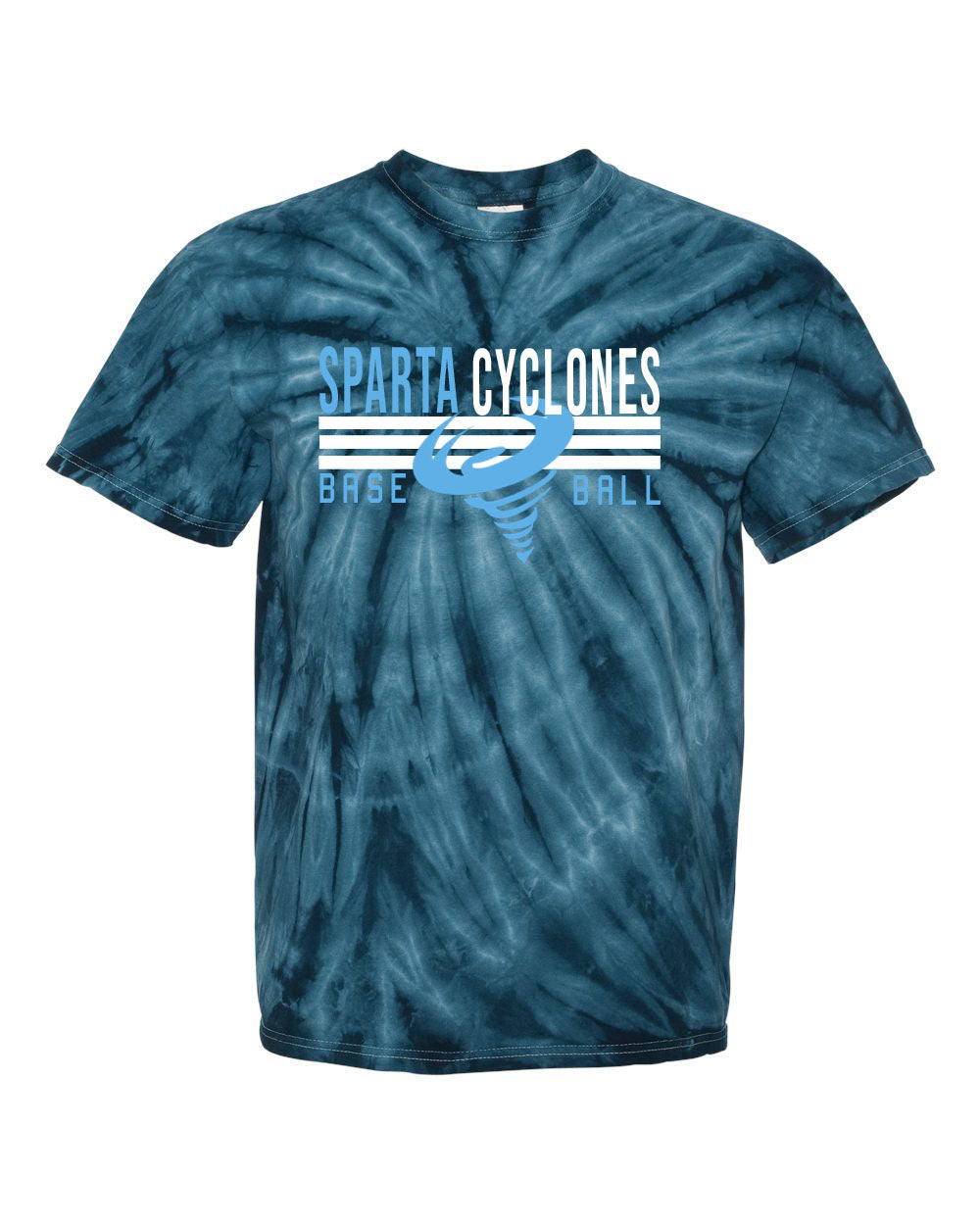 Sparta Cyclones Tie Dye t-shirt Design 4