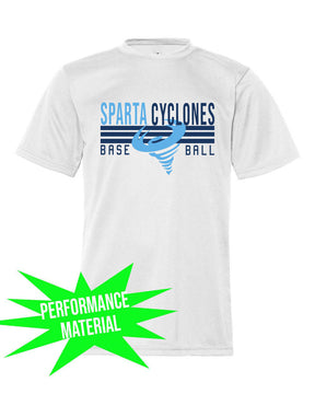 Sparta Cyclones Performance Material T-Shirt Design 4