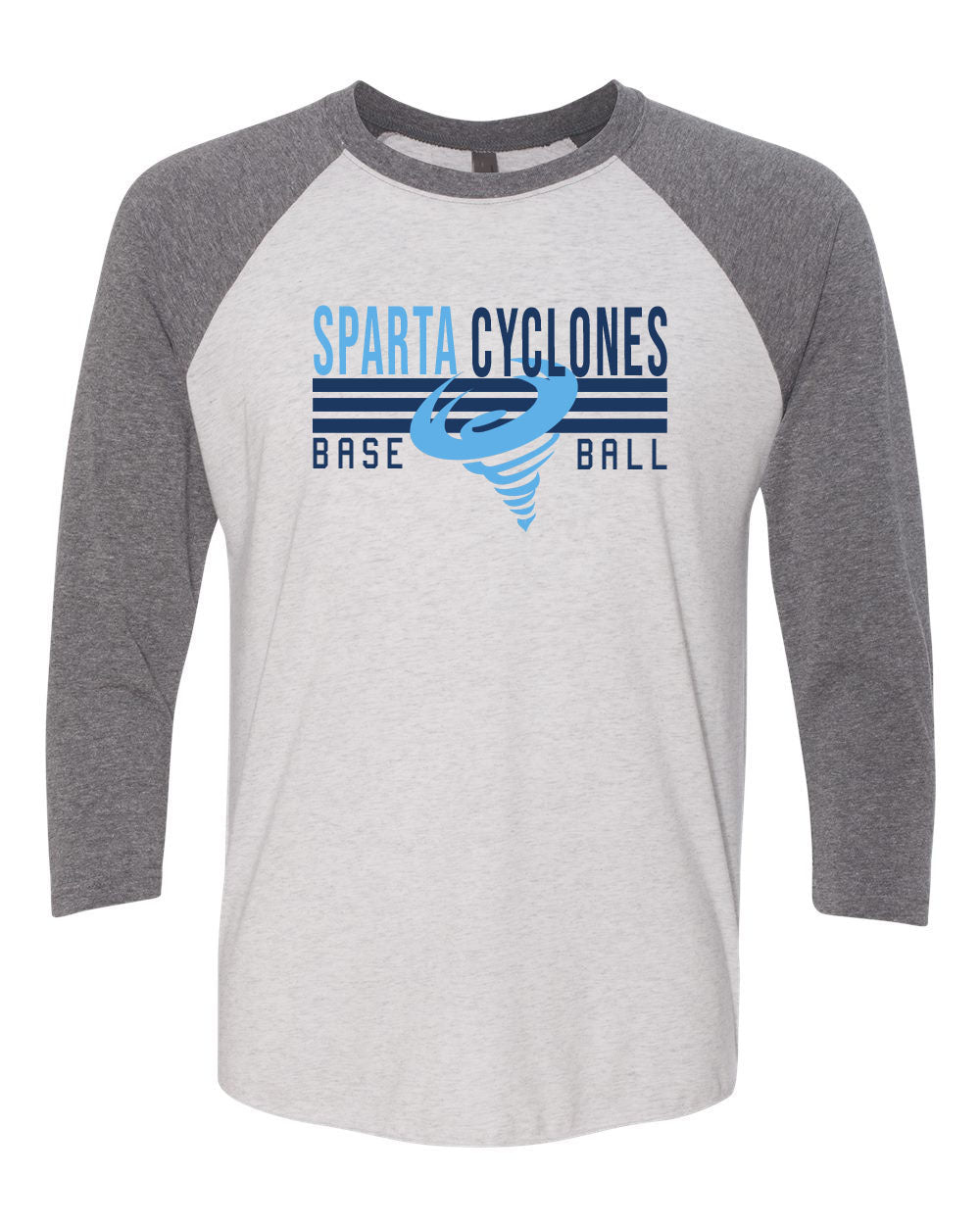 Sparta Cyclones Raglan Shirt Design 4