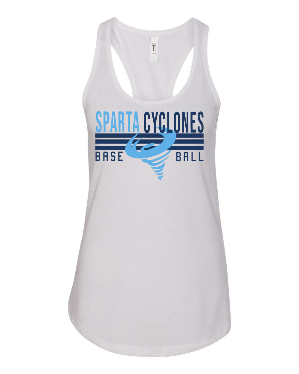 Sparta Cyclones Racerback Tank Top Design 4