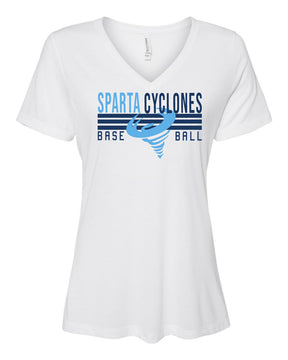 Sparta Cyclones V-neck T-shirt Design 4