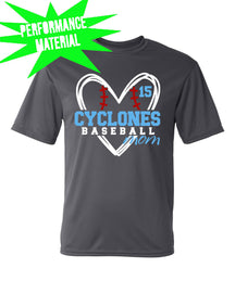 Sparta Cyclones Performance Material T-Shirt Design 5