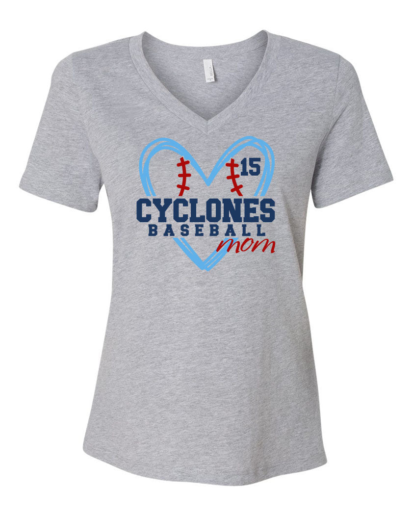 Sparta Cyclones V-neck T-shirt Design 5