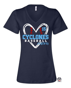 Sparta Cyclones V-neck T-shirt Design 5