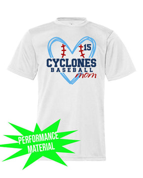 Sparta Cyclones Performance Material T-Shirt Design 5