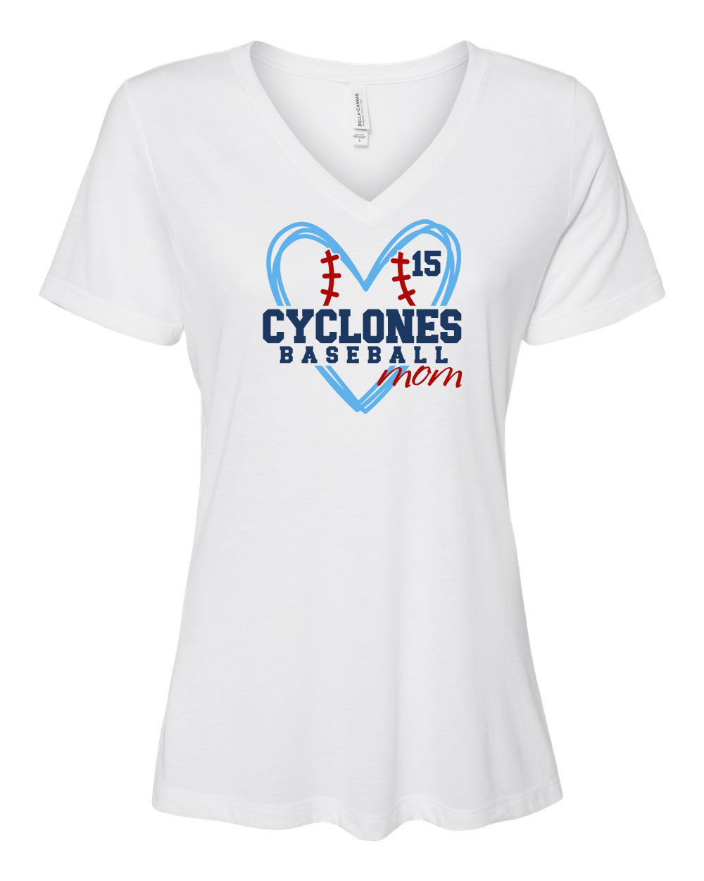 Sparta Cyclones V-neck T-shirt Design 5