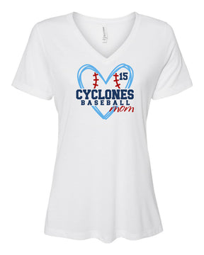 Sparta Cyclones V-neck T-shirt Design 5