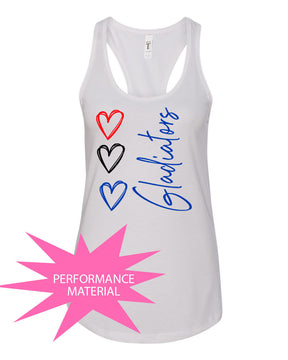 Goshen School Design 4 Performance Racerback Tank Top