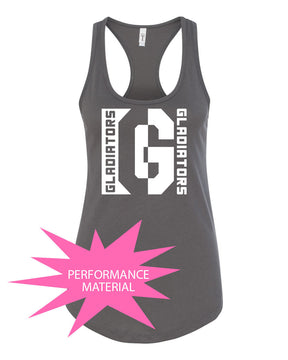 Goshen School Design 5 Performance Racerback Tank Top