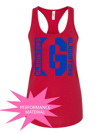 Goshen School Design 5 Performance Racerback Tank Top