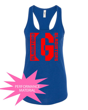 Goshen School Design 5 Performance Racerback Tank Top