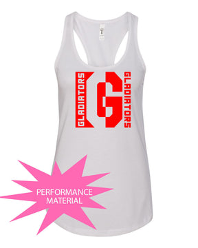 Goshen School Design 5 Performance Racerback Tank Top