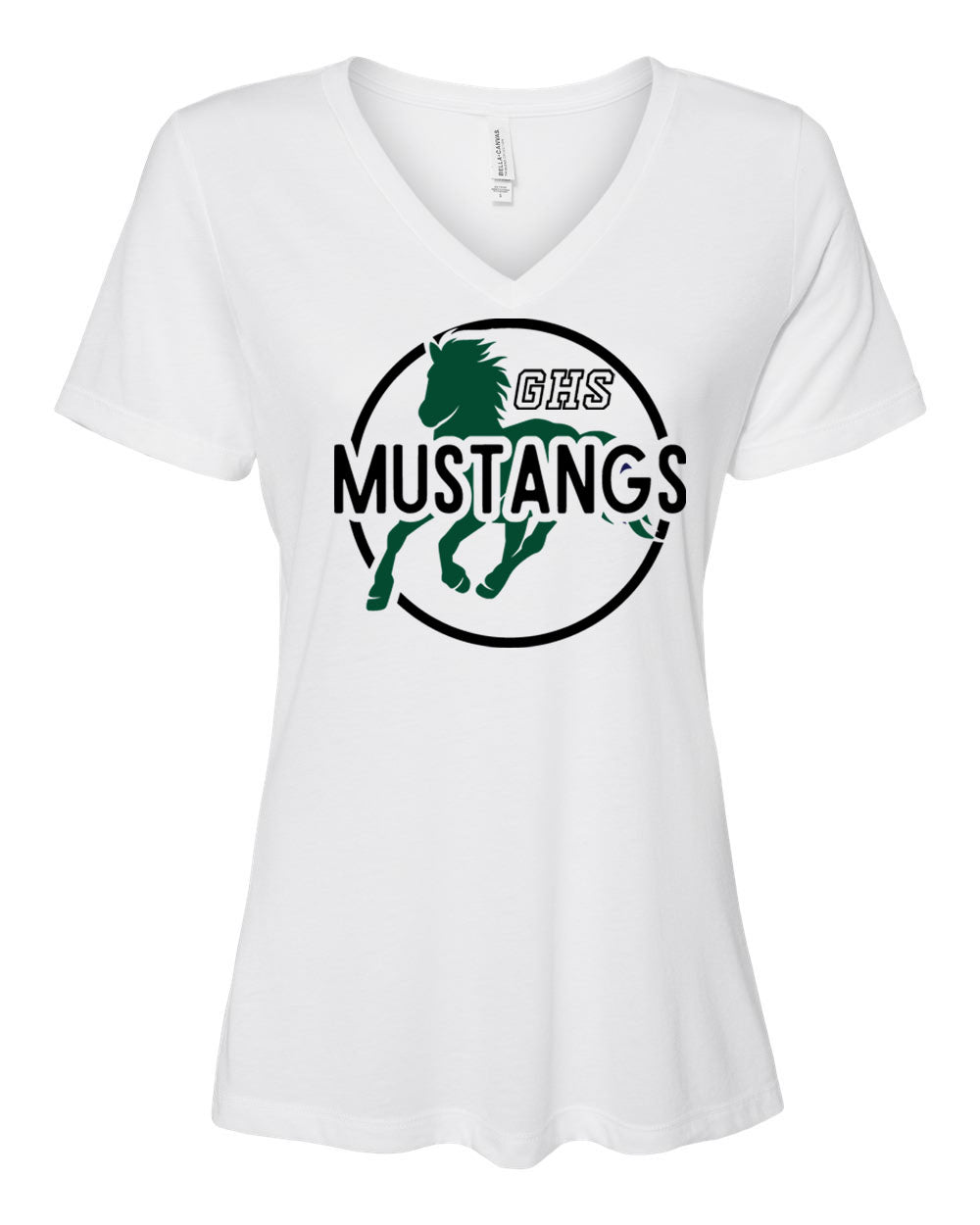 Green Hills V-neck T-Shirt Design 21