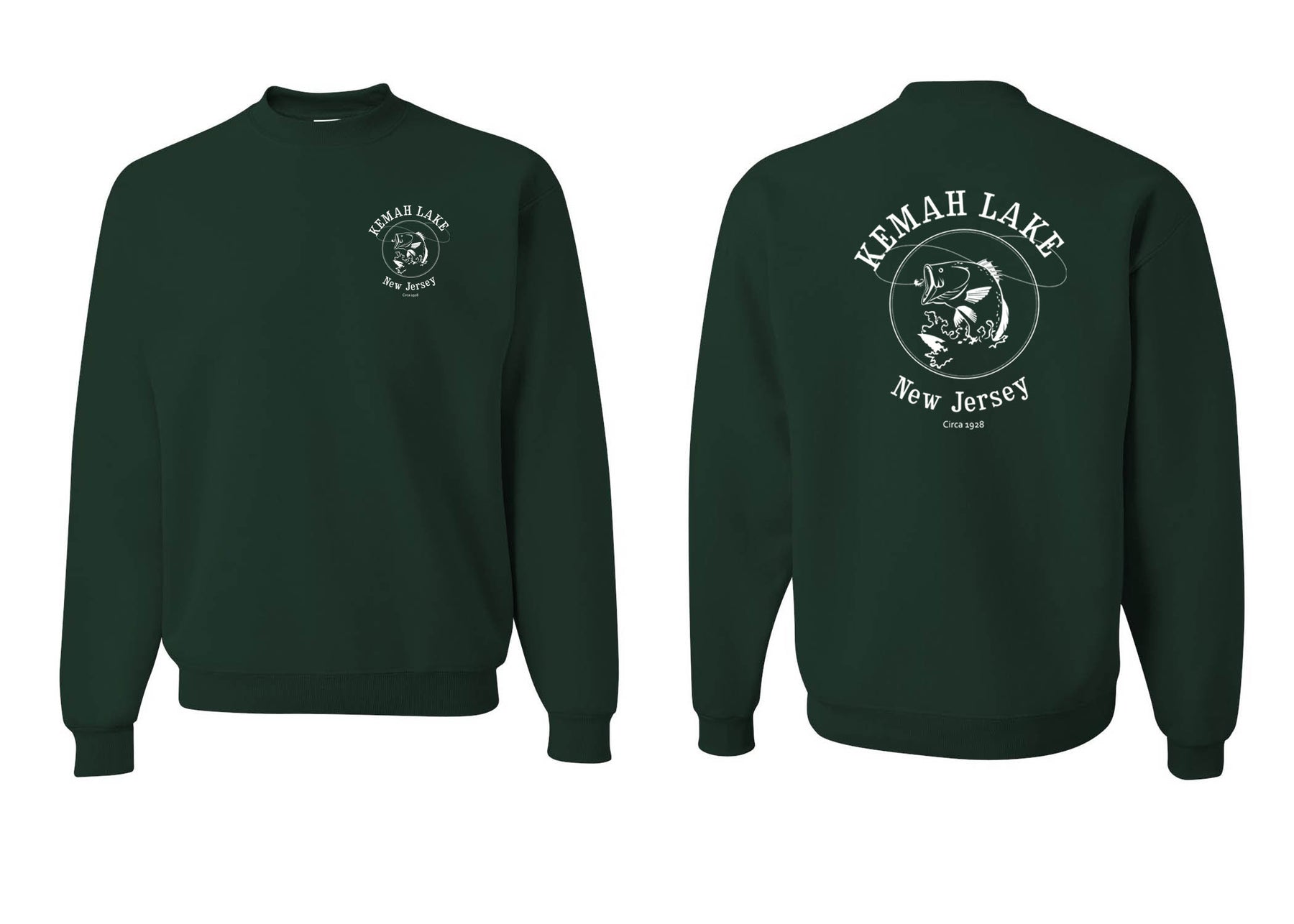 Kemah Lake Non Hooded Sweatshirt Design 1