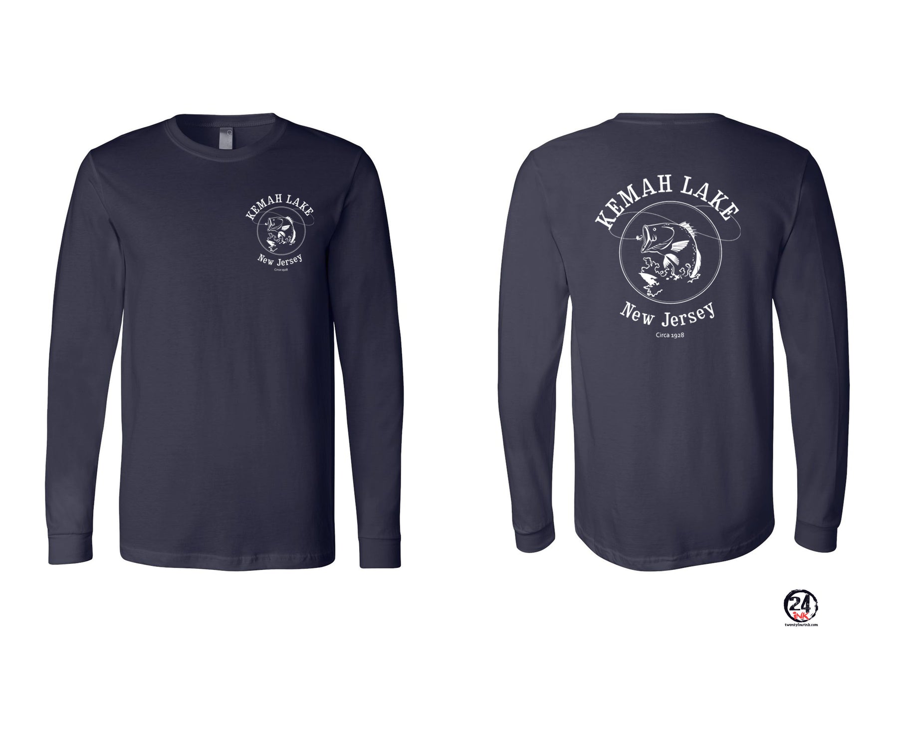 Kemah Lake Long Sleeve Shirt Design 1