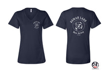 Kemah Lake V-neck T-shirt Design 1