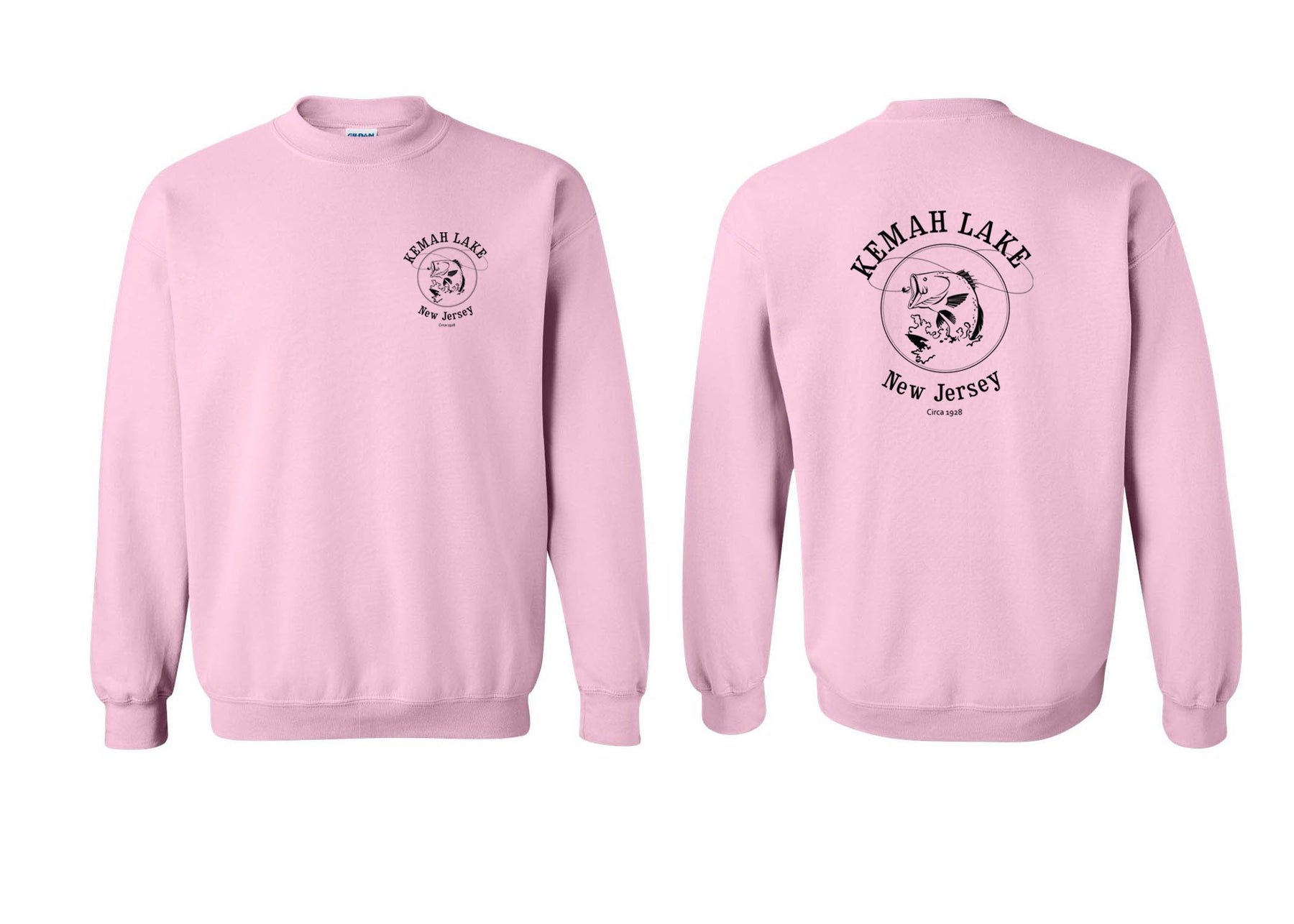 Kemah Lake Non Hooded Sweatshirt Design 1