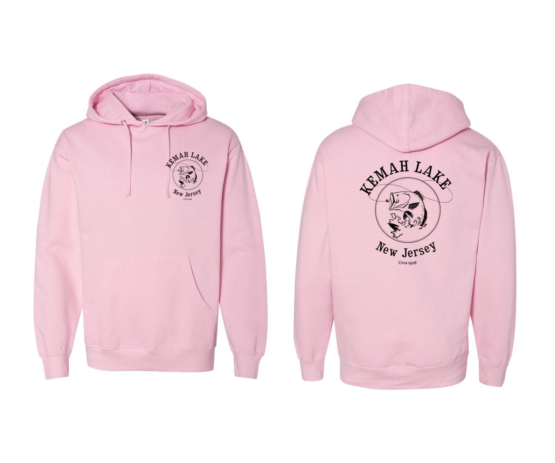 Kemah Lake Hooded Sweatshirt Design 1