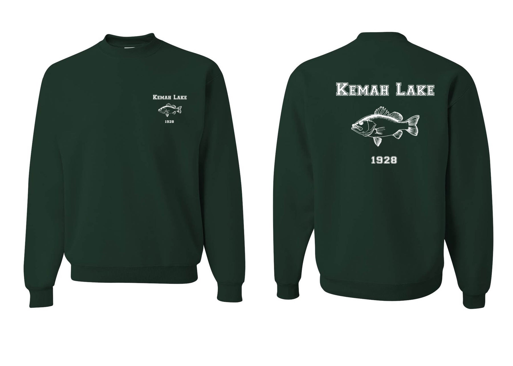 Kemah Lake Non Hooded Sweatshirt Design 2