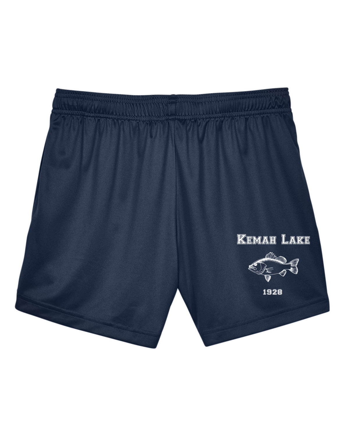 Kemah Lake Ladies Performance Shorts Design 2