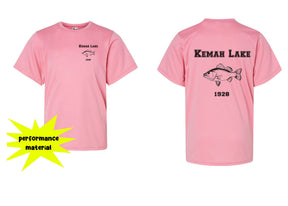 Kemah Lake Performance Material T-Shirt Design 2