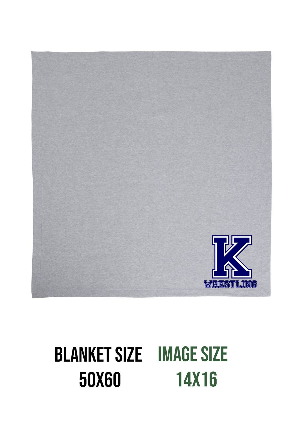 Kittatinny Wrestling Design 6 Blanket