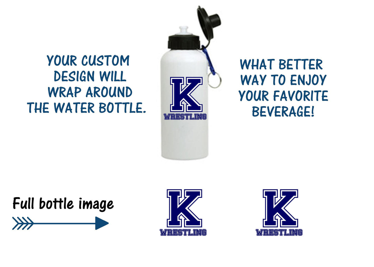 Kittatinny Wrestling Water Bottle DESIGN 6