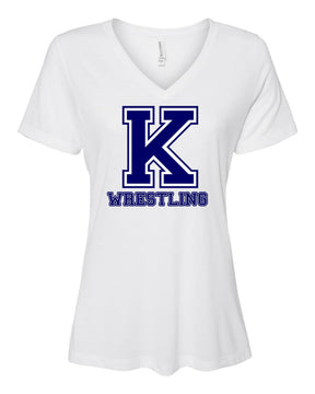 Kittatinny Wrestling Design 6 V-neck T-Shirt
