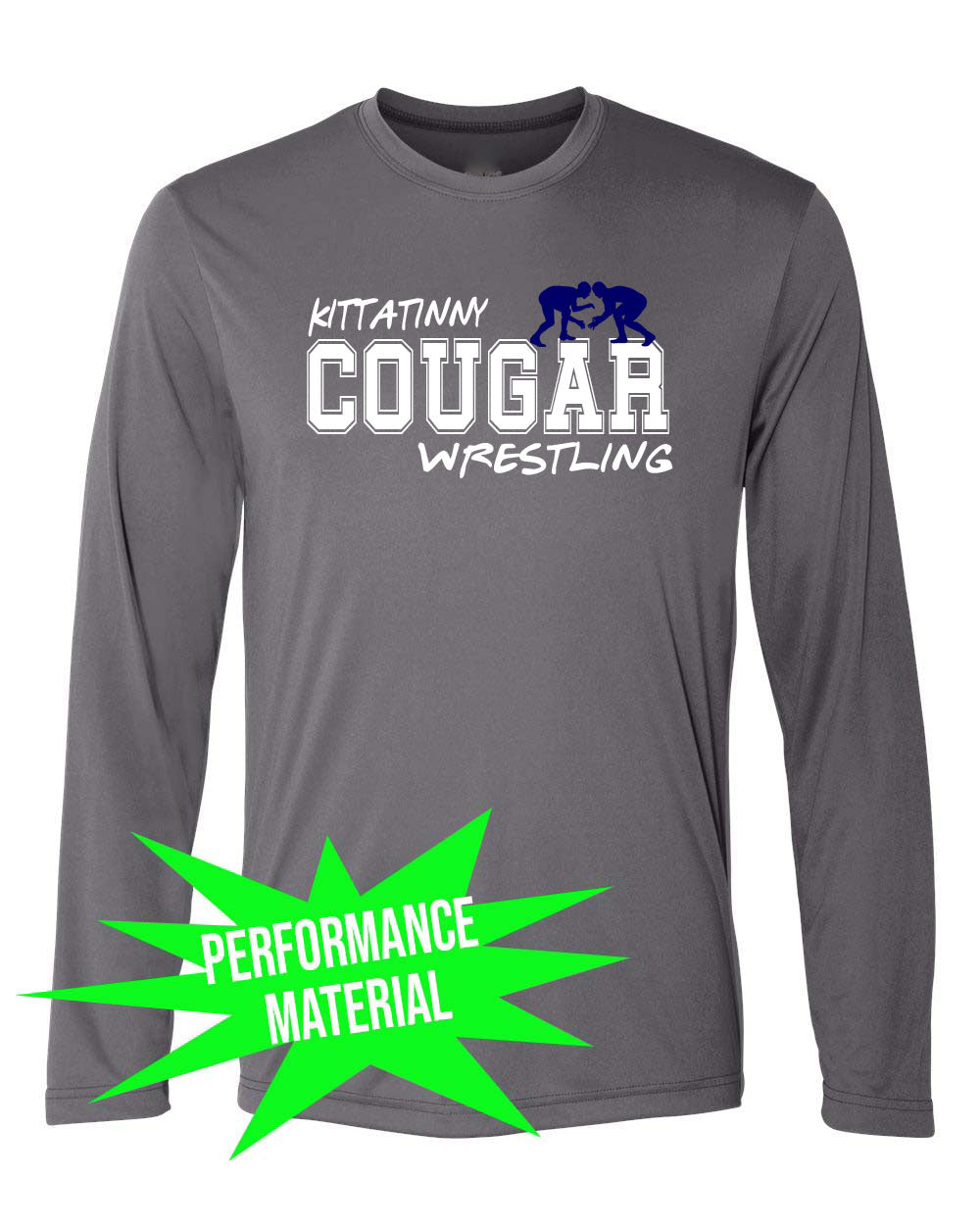 Kittatinny Wrestling Performance Material Design 7 Long Sleeve Shirt
