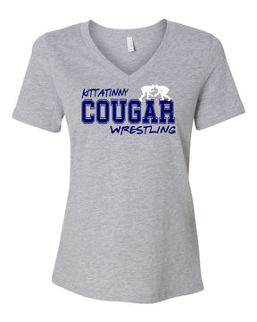 Kittatinny Wrestling Design 7 V-neck T-Shirt